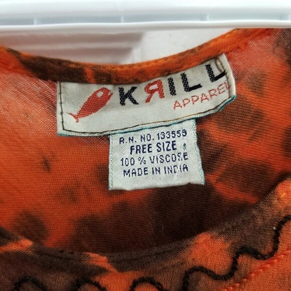 Krill Apparel Beach cover up dress...tye dye...free size - Picture 2 of 7